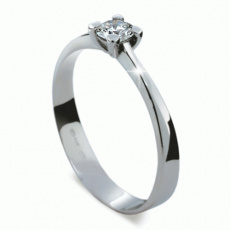 Briliantový prsten Danfil DF1905, materiál bílé zlato 585/1000, 1x briliant SI1/G = 0.256 ct, váha: