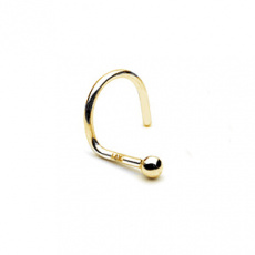 Zlatý piercing Kulička ZPN014, materiál 14-ti karátové žluté zlato, váha: 0.18g Zlatý piercing Kulička ZPN014, materiál 14-ti karátové žluté zlato, váha: 0.18g