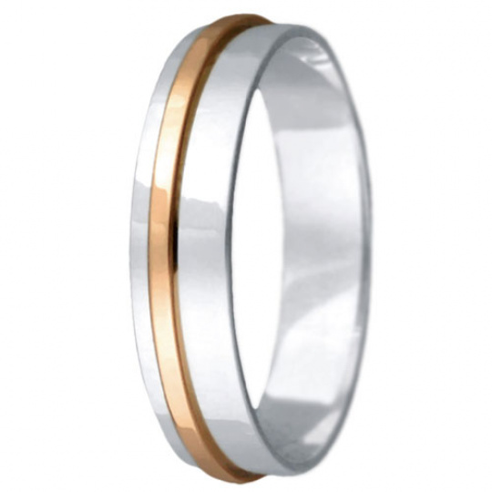 Snubní prsteny kolekce VIOLA_18, materiál červené, bílé zlato 585/1000, váha: u velikosti 54mm - 2.4 Snubní prsteny kolekce VIOLA_18, materiál červené, bílé zlato 585/1000, váha: u velikosti 54mm - 2.4