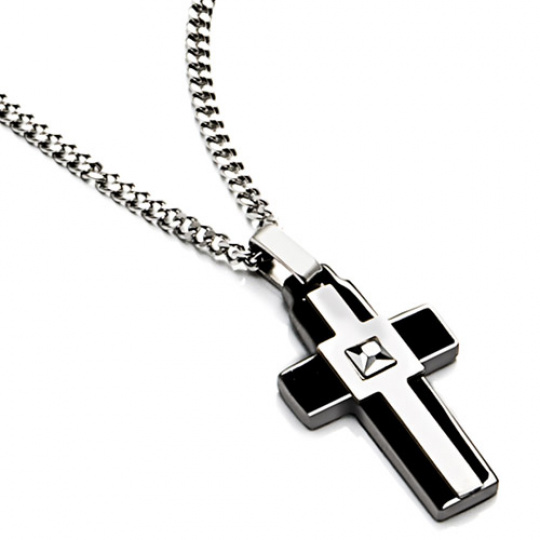 Ocelový přívěsek Mooby Cross MC394 Ocelový přívěsek Mooby Cross MC394