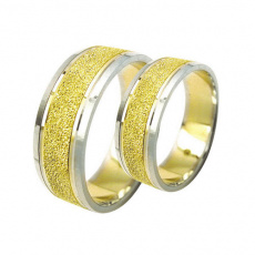 Snubní prsteny Lucie Gold Charlotte S-188, materiál bílé, žluté zlato 585/1000, váha: průměrná 11.00