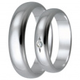 Snubní prsteny kolekce HARMONY28, materiál bílé zlato 585/1000, zirkon, váha: u velikosti 54mm - 4.9