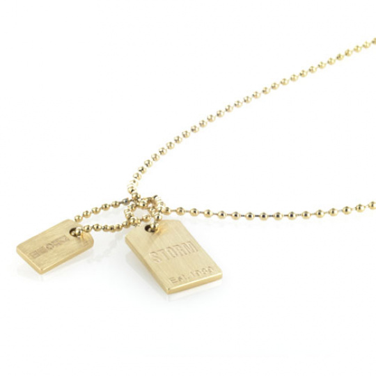 Přívěsek Storm Mini London Tag Gold Přívěsek Storm Mini London Tag Gold