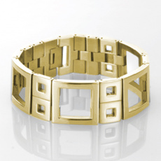 Náramek Storm Harlequin Square Gold Náramek Storm Harlequin Square Gold
