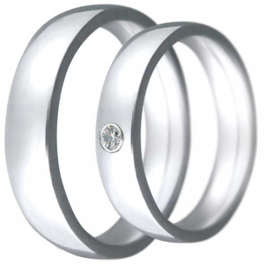 Snubní prsteny kolekce CLAUDIA2, materiál bílé zlato 585/1000, zirkon , váha: u velikosti 54mm - 7.9 Snubní prsteny kolekce CLAUDIA2, materiál bílé zlato 585/1000, zirkon , váha: u velikosti 54mm - 7.9