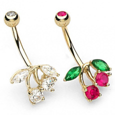 Zlatý piercing ZPP035, materiál 14-ti karátové žluté zlato, zirkon, váha: 1.52g Zlatý piercing ZPP035, materiál 14-ti karátové žluté zlato, zirkon, váha: 1.52g