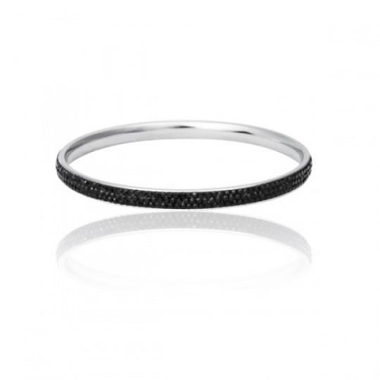 Náramek s krystaly Swarovski BSSG27-JET