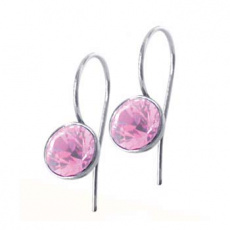 Náušnice z chirurgické oceli ESSW-01-ROSE Náušnice z chirurgické oceli ESSW-01-ROSE