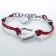 Náramek Storm Connect Heart Steel Red