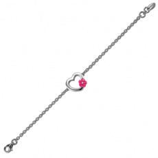 Náramek Esprit Flower Heart Pink ESBR-91052A Náramek Esprit Flower Heart Pink ESBR-91052A