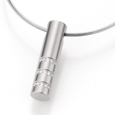 Ocelový přívěsek s diamanty TeNo Basix 049-07P03-00