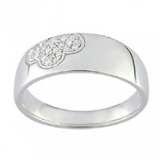 Stříbrný prsten Cacharel CSR171Z, materiál stříbro 925/1000, zirkon, váha: 3.20g