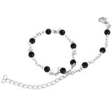 Řetízek na nohu BAF02-BLACK Řetízek na nohu BAF02-BLACK