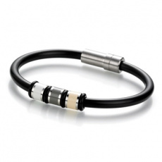 Ocelový náramek s kaučukem TeNo YuKoN 025-0532 Ocelový náramek s kaučukem TeNo YuKoN 025-0532