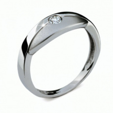 Briliantový prsten Danfil DF1720, materiál bílé zlato 585/1000, 1x briliant SI1/G = 0.112 ct, váha: Briliantový prsten Danfil DF1720, materiál bílé zlato 585/1000, 1x briliant SI1/G = 0.112 ct, váha: