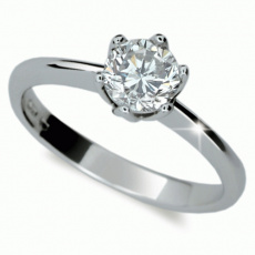 Briliantový prsten Danfil DF1959, materiál bílé zlato 585/1000, 1x briliant SI1/G = 1.000 ct, váha: Briliantový prsten Danfil DF1959, materiál bílé zlato 585/1000, 1x briliant SI1/G = 1.000 ct, váha:
