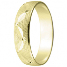 Snubní prsteny kolekce A10, materiál žluté zlato 585/1000 , váha: u velikosti 54mm - 3.30g