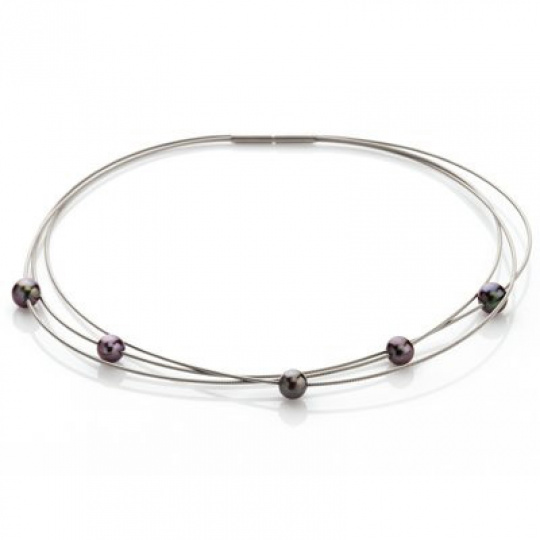 Ocelový náhrdelník TeNo Pearls 019-23PG01