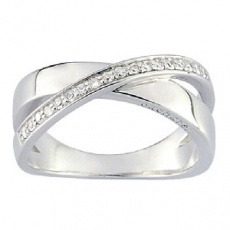 Stříbrný prsten Cacharel CSR162Z, materiál stříbro 925/1000, zirkon, váha: 4.90g
