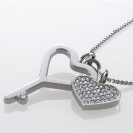 Přívěsek Storm Key and Heart Steel Přívěsek Storm Key and Heart Steel