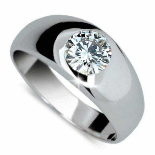 Briliantový prsten Danfil DF1939, materiál bílé zlato 585/1000, 1x briliant = 1.186 ct, váha: 4.70g