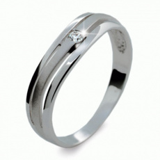 Briliantový prsten Danfil DF1748, materiál bílé zlato 585/1000, 1x briliant SI1/G = 0.035 ct, váha: Briliantový prsten Danfil DF1748, materiál bílé zlato 585/1000, 1x briliant SI1/G = 0.035 ct, váha: