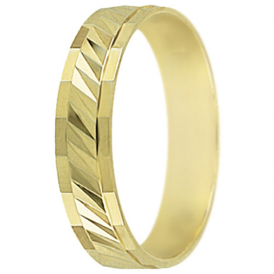 Snubní prsteny kolekce P3/B, materiál žluté zlato 585/1000 , váha: u velikosti 54mm - 3.30g