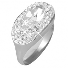 Prsten s krystaly Swarovski RSSW13-CZ