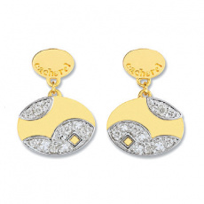 Zlaté náušnice Cacharel XG301XB3, materiál žluté a bílé zlato 585/1000, diamant-0.14 ct, váha: 4.30g Zlaté náušnice Cacharel XG301XB3, materiál žluté a bílé zlato 585/1000, diamant-0.14 ct, váha: 4.30g