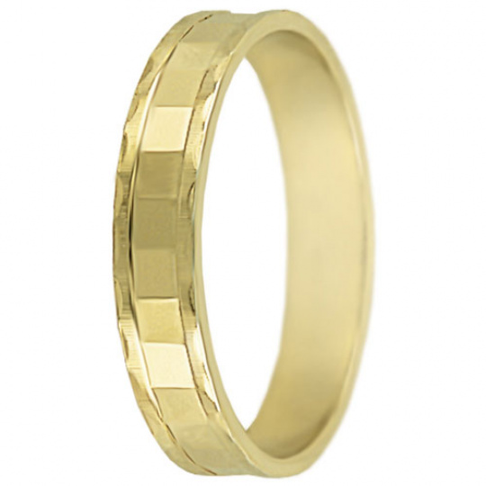 Snubní prsteny kolekce SP4-L, materiál žluté zlato 585/1000 , váha: u velikosti 54mm - 2.70g