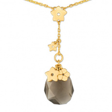 Zlatý náhrdelník Cacharel XF509JQ, materiál žluté zlato 585/1000, křemen, váha: 3.80g
