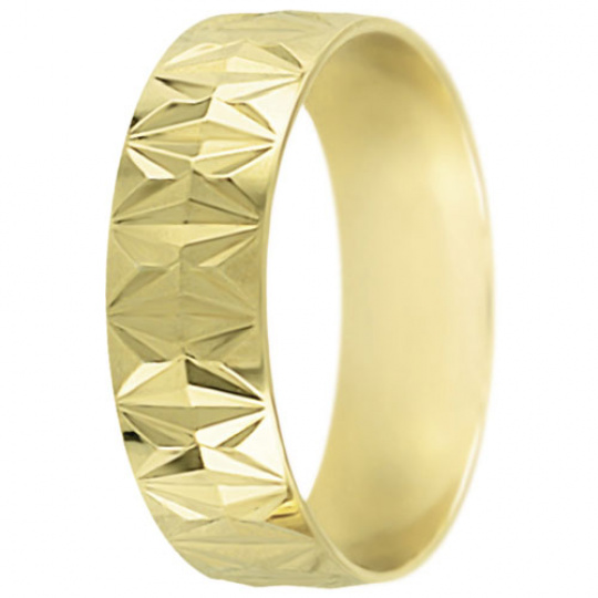 Snubní prsteny kolekce SP6-G, materiál žluté zlato 585/1000 , váha: u velikosti 54mm - 4.50g