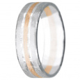 Snubní prsteny kolekce VIOLA4, materiál červené, bílé zlato 585/1000, váha: u velikosti 54mm - 4.60g