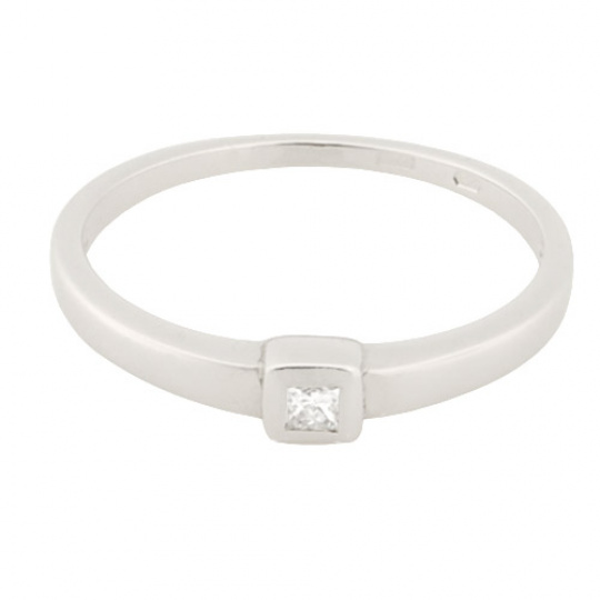 Zlatý Prsten Soliter 224 00780 07, materiál bílé zlato 585/1000, 1x briliant = 0.047 ct, váha: 1.85g Zlatý Prsten Soliter 224 00780 07, materiál bílé zlato 585/1000, 1x briliant = 0.047 ct, váha: 1.85g