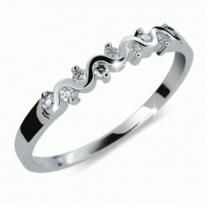 Briliantový prsten Danfil DF2086, materiál bílé zlato 585/1000, 9x briliant SI1/G = 0.112 ct, váha: Briliantový prsten Danfil DF2086, materiál bílé zlato 585/1000, 9x briliant SI1/G = 0.112 ct, váha: