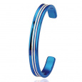 Náramek z chirurgické oceli BSGST04 BLUE