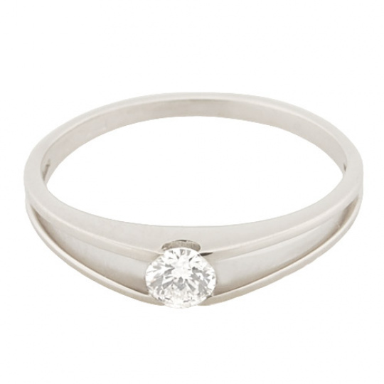 Zlatý Prsten Soliter 224 00851 07, materiál bílé zlato 585/1000, 1x briliant = 0.16 ct, váha: 1.50g Zlatý Prsten Soliter 224 00851 07, materiál bílé zlato 585/1000, 1x briliant = 0.16 ct, váha: 1.50g