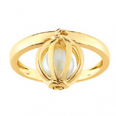 Zlatý prsten Cacharel XF002JN, materiál žluté zlato 585/1000, kultivovaná perla, váha: 3.40g