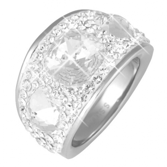 Prsten s krystaly Swarovski RSSW12-CZ
