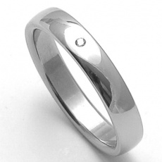 Dámský ocelový snubní prsten RZ14001