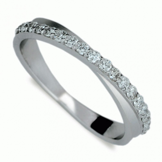 Briliantový prsten Danfil DF1972, materiál bílé zlato 585/1000, 18x briliant SI1/G = 0.360 ct, váha: Briliantový prsten Danfil DF1972, materiál bílé zlato 585/1000, 18x briliant SI1/G = 0.360 ct, váha: