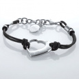 Náramek Storm Connect Heart Steel Black