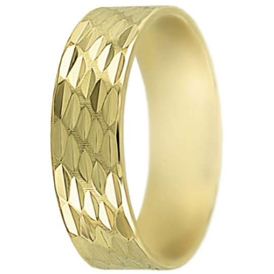 Snubní prsteny kolekce SP6-D, materiál žluté zlato 585/1000 , váha: u velikosti 54mm - 4.50g
