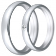 Snubní prsteny kolekce CLAUDIA1, materiál bílé zlato 585/1000, zirkon , váha: u velikosti 54mm - 5.5