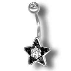 Piercing s krystaly Swarovski Star01 C