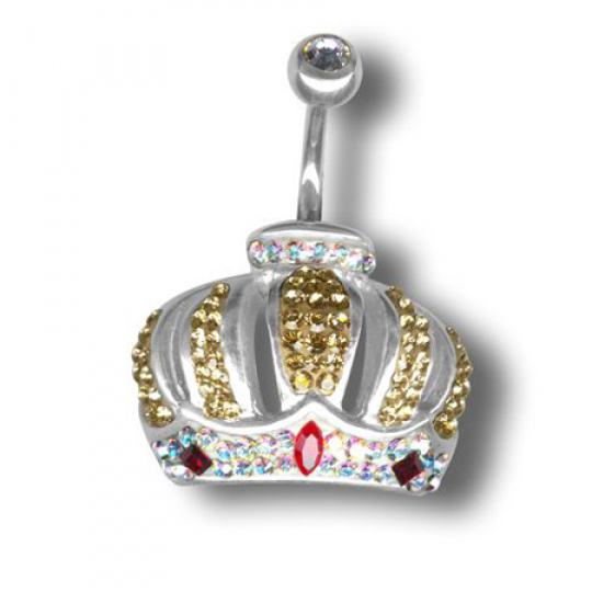 Piercing s krystaly Swarovski Crowns G