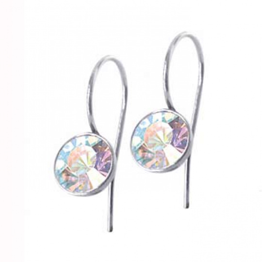 Náušnice z chirurgické oceli ESSW-01-CZAB