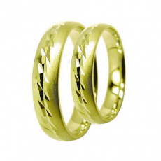 Snubní prsteny Lucie Gold Charlotte S-194, materiál žluté zlato 585/1000, váha: průměrná 7.20g