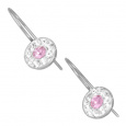 Náušnice s krystaly Swarovski ESSW08-ROSE
