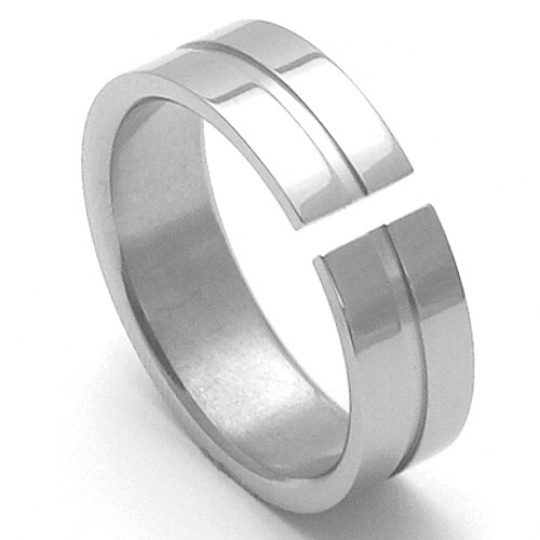 Pánský titanový snubní prsten TTN3501